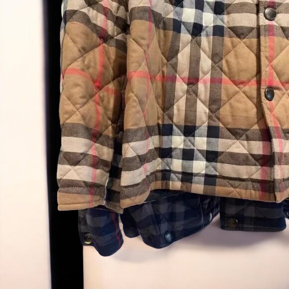 NWT Burberry QUILTED CHECKERED JACKET - Picture 4 of 5